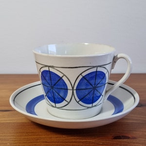 Gefle Upsala Ekeby Blue Fortuna Tea Cup - Very Rare
