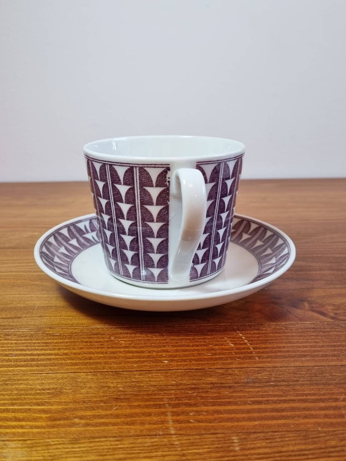 Gefle Upsala Ekeby Purple Variant Tea Cup - Etsy