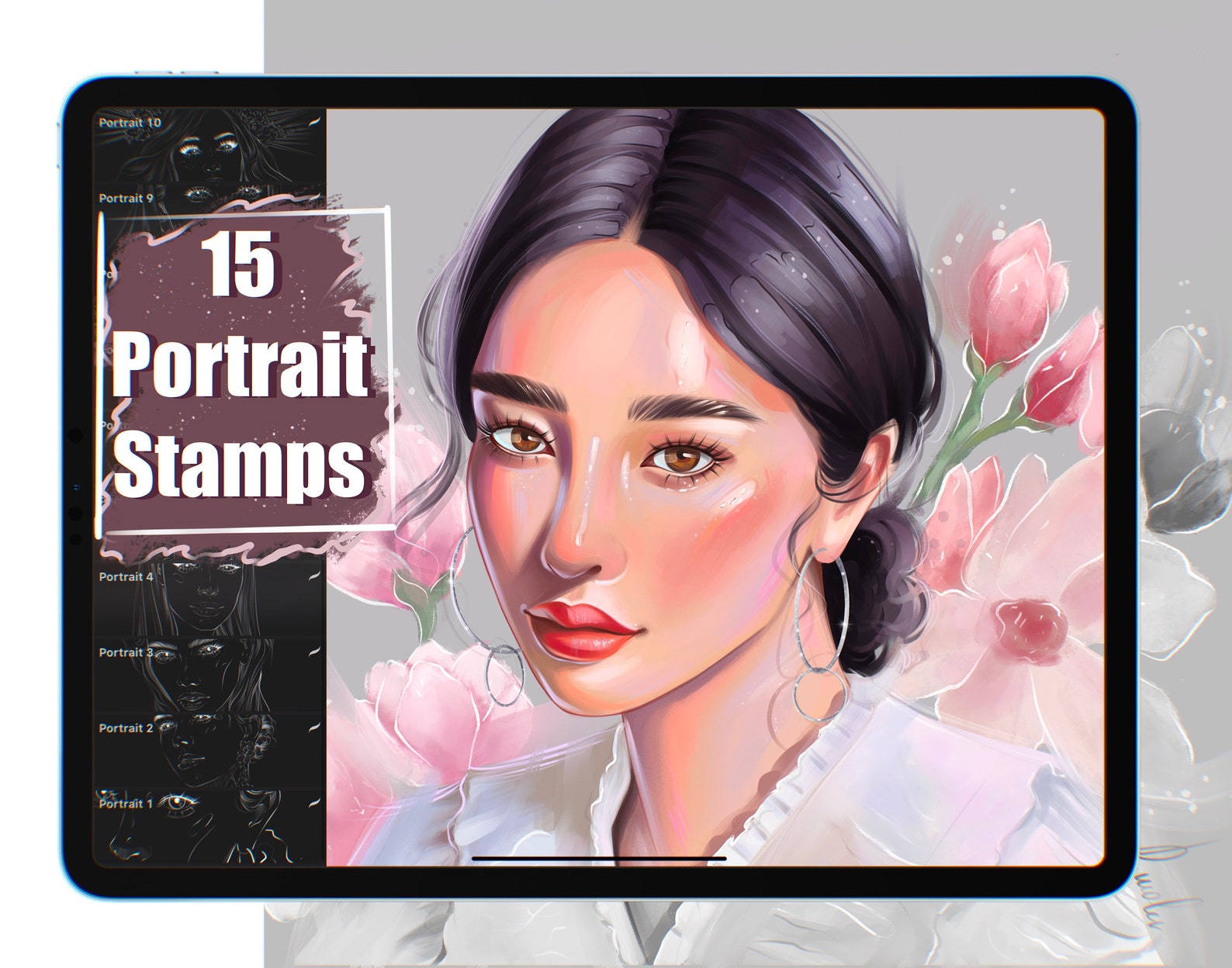 free face stamps for procreate