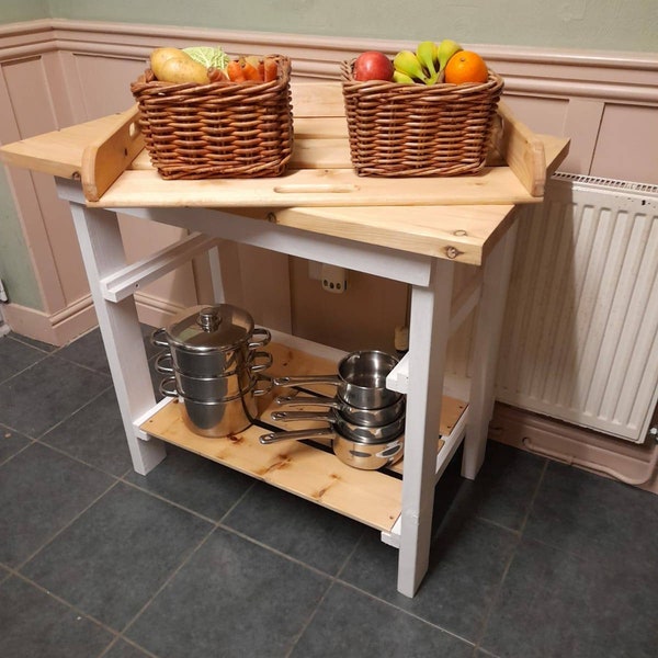 Kitchen Island/Butchers Block/Breakfast Bar/Kitchen Cabinet/Kitchen Storage/Kitchen Utility/Hand-made Furniture/RusticFarmhouse/Freestanding