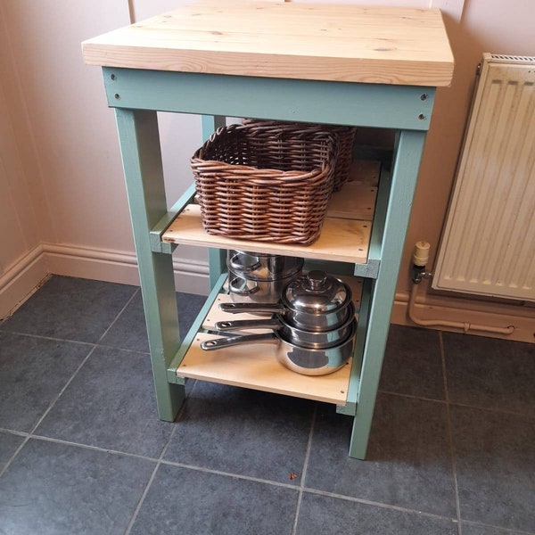 Kitchen Island/Butchers Block/Breakfast Bar/Kitchen Cabinet/Kitchen Storage/Kitchen Utility/Hand-made Furniture/RusticFarmhouse/Freestanding