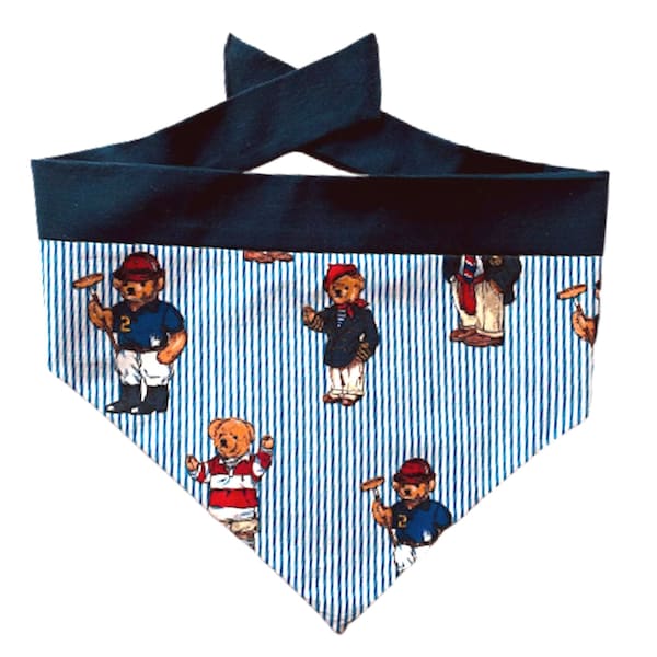 Custom Dog bandana -LIMITED EDITION Ralph Lauren Bears / Polo / Easy Tie / Bandana for dog / Pet Gifts / Dog Clothes / Dog Accessories