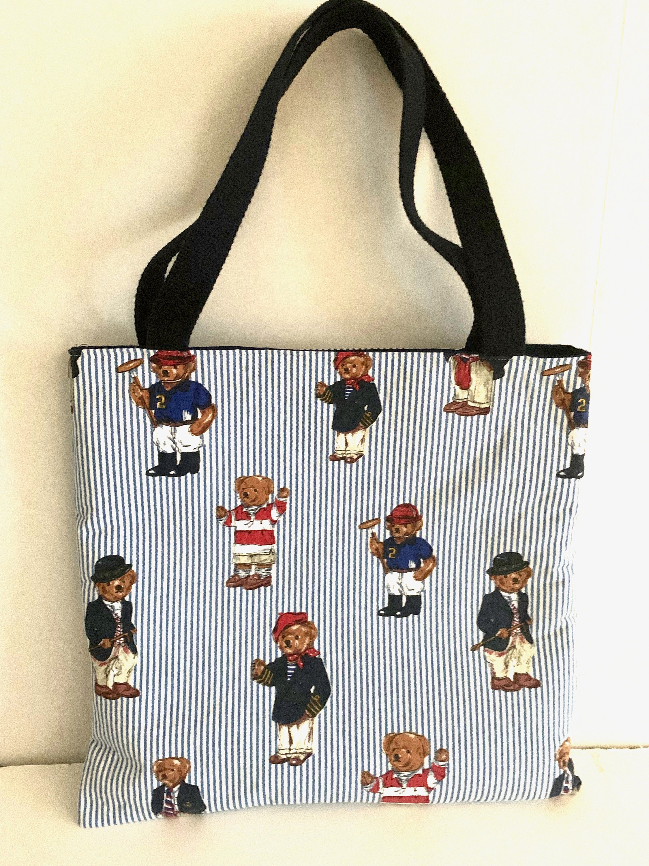 Polo bear canvas zip pouch outlet