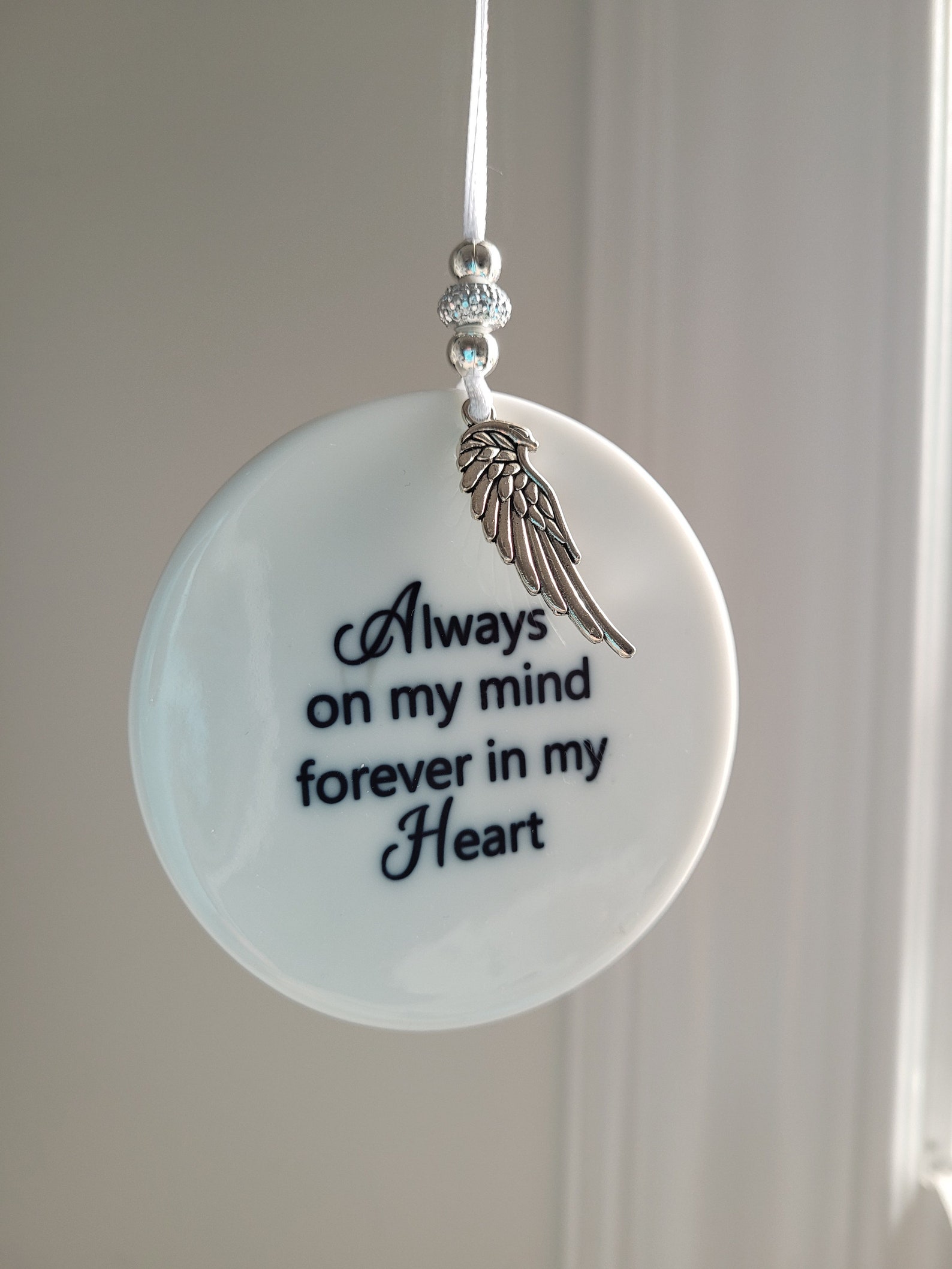 Ceramic Memorial Ornament Sympathy Gift Personalized Etsy