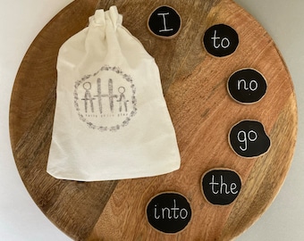 Troncos de madera para fonética / Hechos a mano para educación infantil
