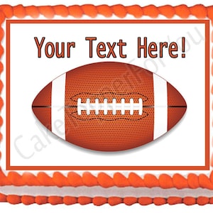 American Football - Edible Cake or Cupcake Topper