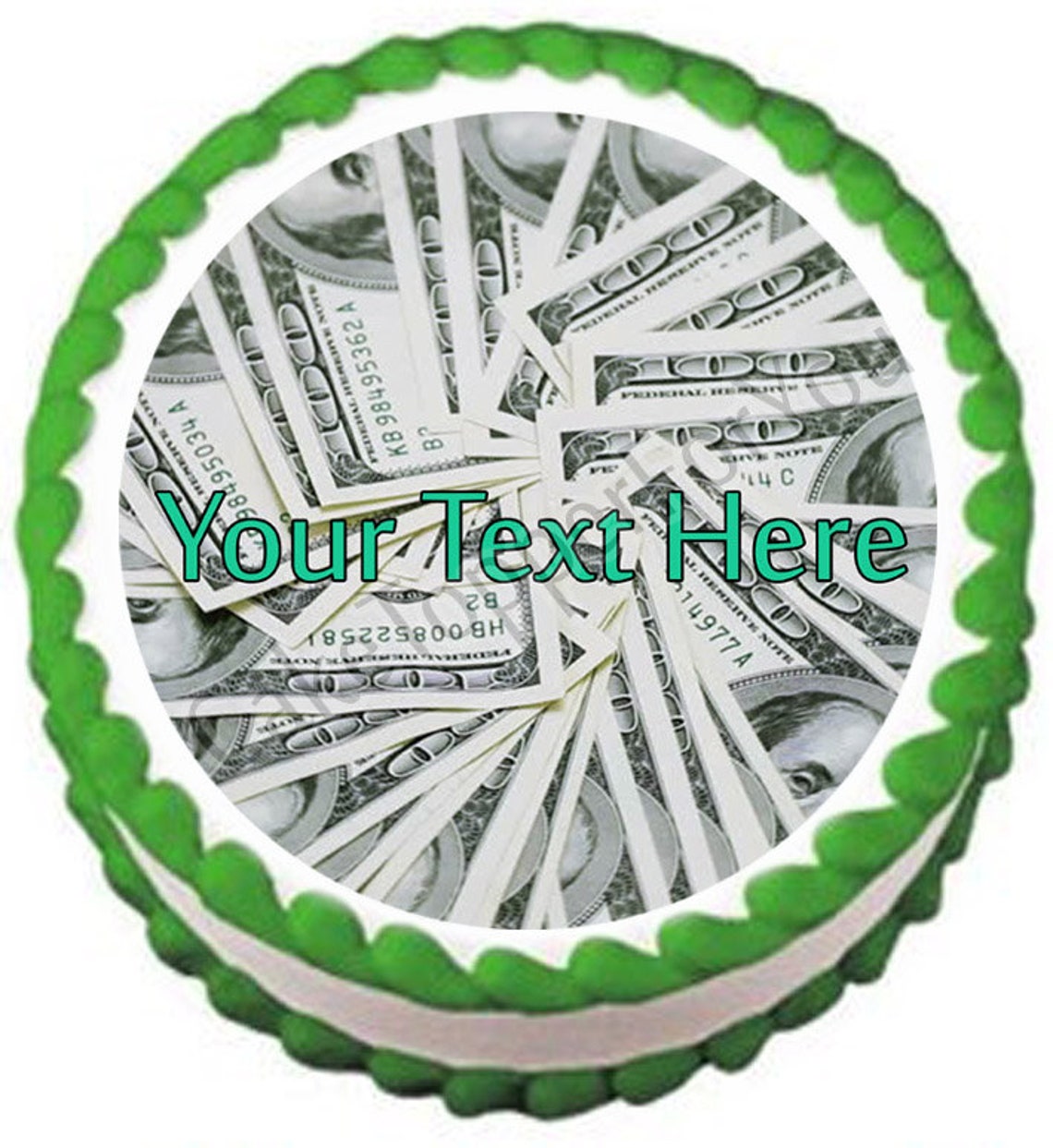 100 Dollar Bills - Edible Cake or Cupcake Topper - Etsy