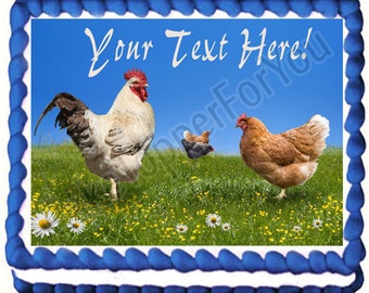 Chicken Cake Toppers Etsy