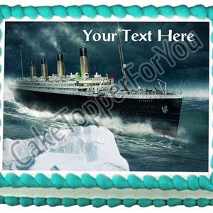 Titanic ship (Nr2) - Edible Cake or Cupcake Topper