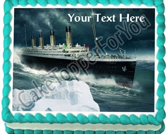 Titanic ship (Nr2) - Edible Cake or Cupcake Topper