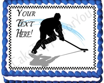 Hockey Player (Nr2) - Edible Cake or Cupcake Topper