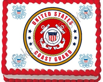 US Coast Guard - Edible Cake or Cupcake Topper