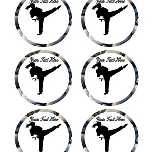 Karate Girl - Edible Cake or Cupcake Topper - Etsy