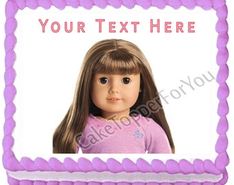 American Girl (Nr3) - Edible Cake or Cupcake Topper