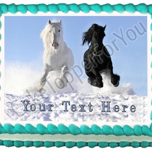 Horses (Nr2) - Edible Cake or Cupcake Topper