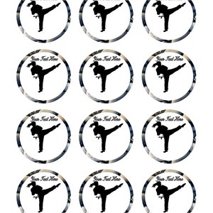 Karate Girl - Edible Cake or Cupcake Topper - Etsy