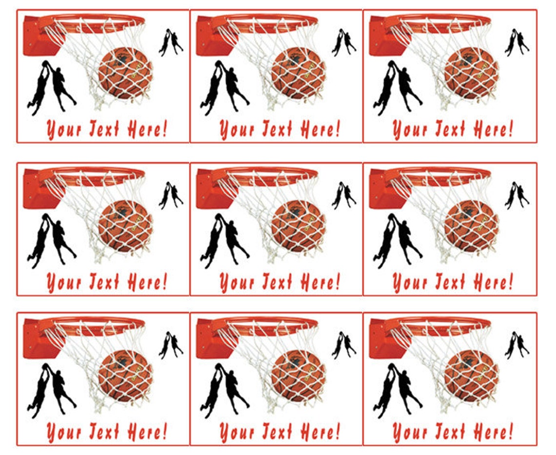 Basketball Edible Cake or Cupcake Topper Etsy