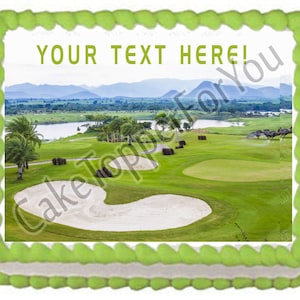 Golf - Edible Cake or Cupcake Topper