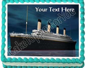 Titanic ship (Nr1) - Edible Cake or Cupcake Topper