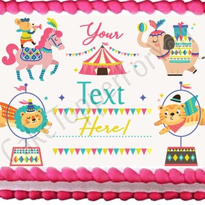 Kids Birthday - Edible Cake or Cupcake Topper