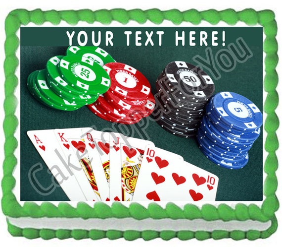 Personalized Casino Cake Topper – JnvCreations