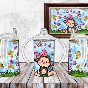 Little Monkey Sippy Cup, Monkey 12oz sippy cup