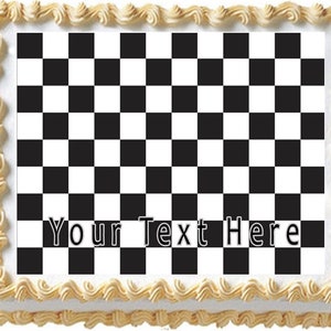 Chess Board - Edible Cake or Cupcake Topper
