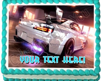 Need For Speed - Edible Cake or Cupcake Topper