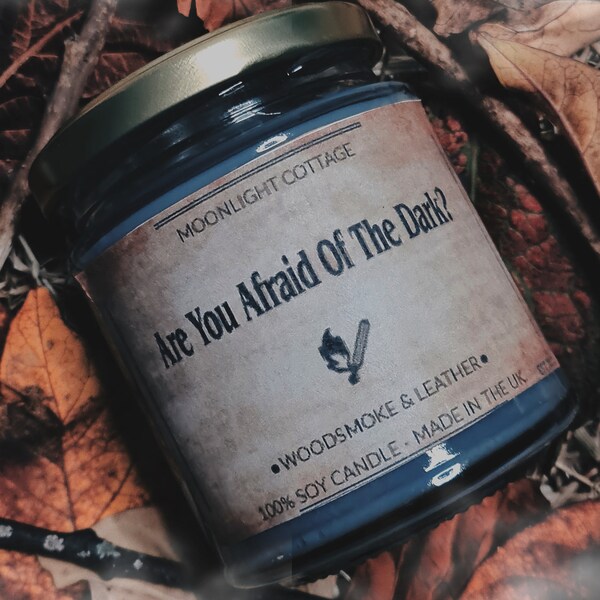 Are You Afraid Of The Dark Candle, Highly Scented, Halloween Decor, Seasonal Gift