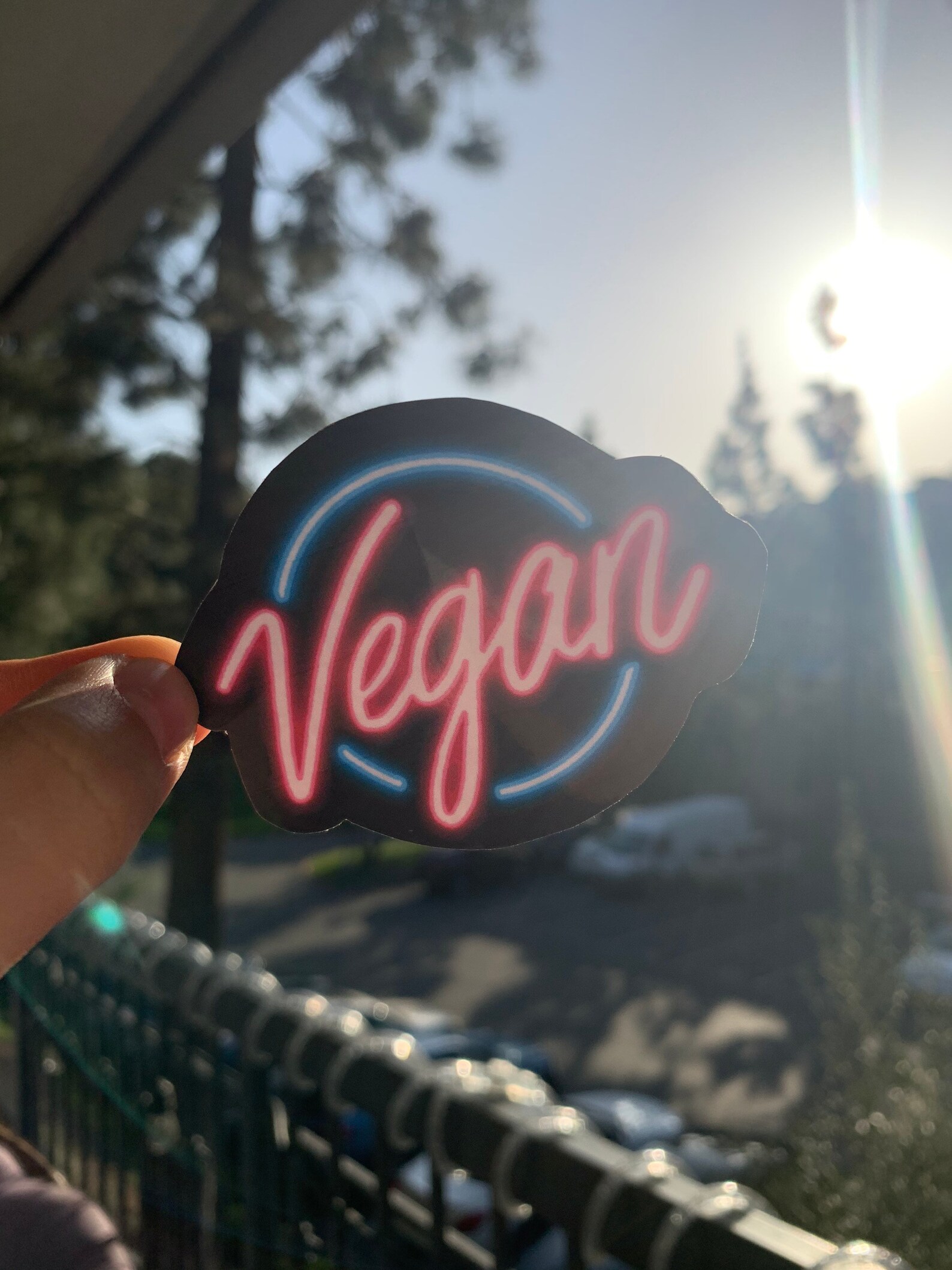 Vegan neon sign sticker neon sticker vegan waterproof Etsy