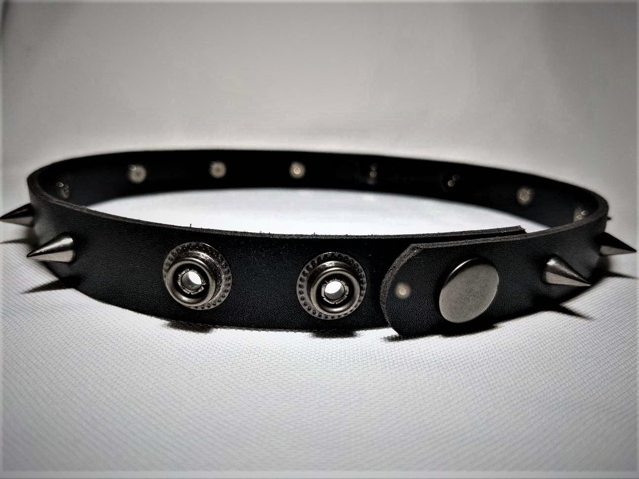Plus Size Choker Spiked Snap Choker | Etsy
