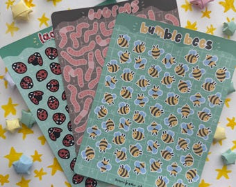 Bugs Sticker Sheet Trio