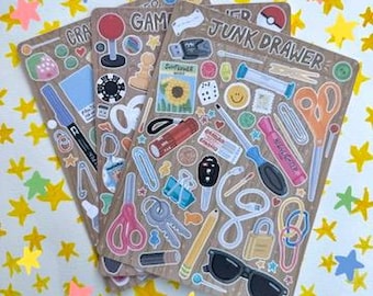 Drawers Sticker Sheet Trio