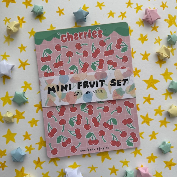 Mini Fruit Sticker Sheet Set