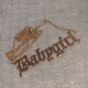Babygirl necklace