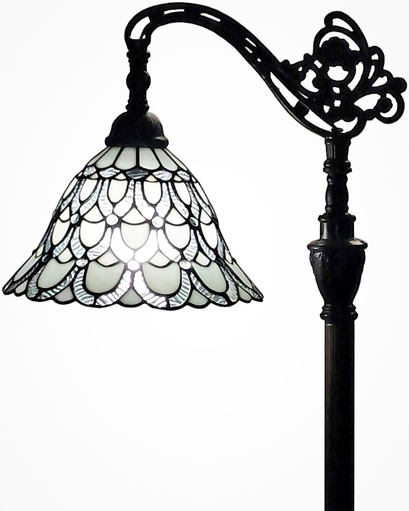 Vintage Style Tiffany Style Floor Lamp Arched 62 Tall Etsy