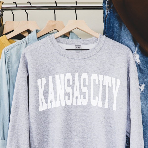 Vintage Kansas City Sweatshirt, Kansas City Fan Crewneck Sweatshirt, Boho Kansas City Sweater, Kansas City Gift, College Student gift