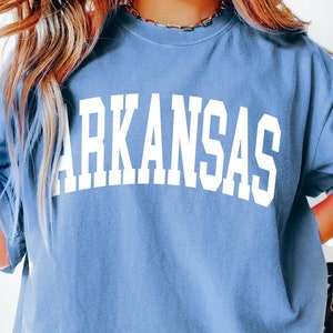 Minimalist Arkansas Shirt, Comfort Colors®, Arkansas Fan Sweatshirt T-Shirt, Vintage Arkansas Shirt Tee, Arkansas Gift College Student gift