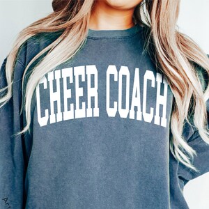Comfort Colors® Cheer Coach Sweatshirt, Cheer Coach Crewneck, Cheer Coach Hoodie, Cheer Coach Shirt, Cheer Coach T-shirt, Cheer Coach Gifts