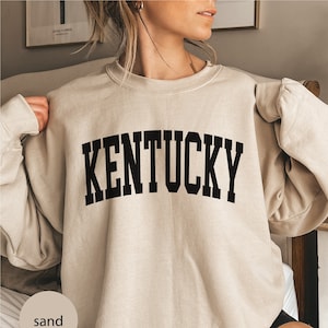 KENTUCKY Sweatshirt, Kentucky Crewneck Sweatshirt, Kentucky Shirt, Kentucky Gift, College Student gift, Kentucky Sweater classy boho vintage