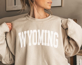 Alumni Wyoming Crewneck Minimalist Wyoming Sweatshirt
