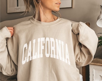 California Crewneck Sweatshirt, California Shirt, West Coast Shirt, California Shirt, California Sweater, Sweatshirt, California Pullover