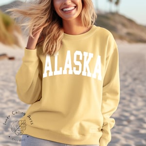 Comfort Colors® Alaska Sweatshirt, Northern Travel Shirt Wild And Wonderful Sweatshirt, Polar Bear Sweatshirt, Alaska Family Trip Sweatshirt