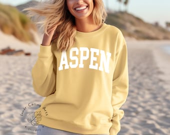 Comfort Colors® Minimalist Aspen Colorado Sweatshirt, Boho, Classy