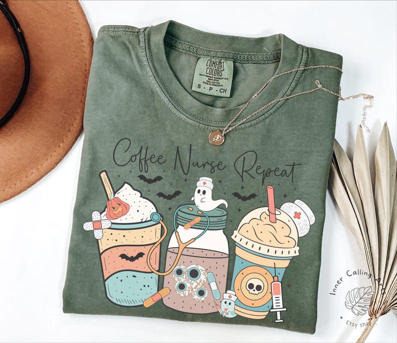 Halloween Nurse Sweatshirt, Night Shift Tee, Retro Spooky Nurse Tshirt