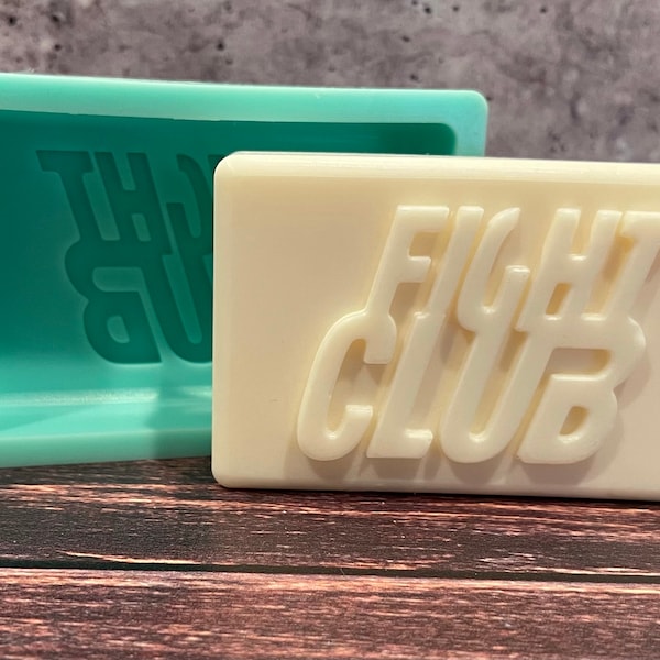 New Silicone Fight Club Soap Mold DIY Craft Gift Homemade. Ships from USA  -MOLD Only Soap Not Included