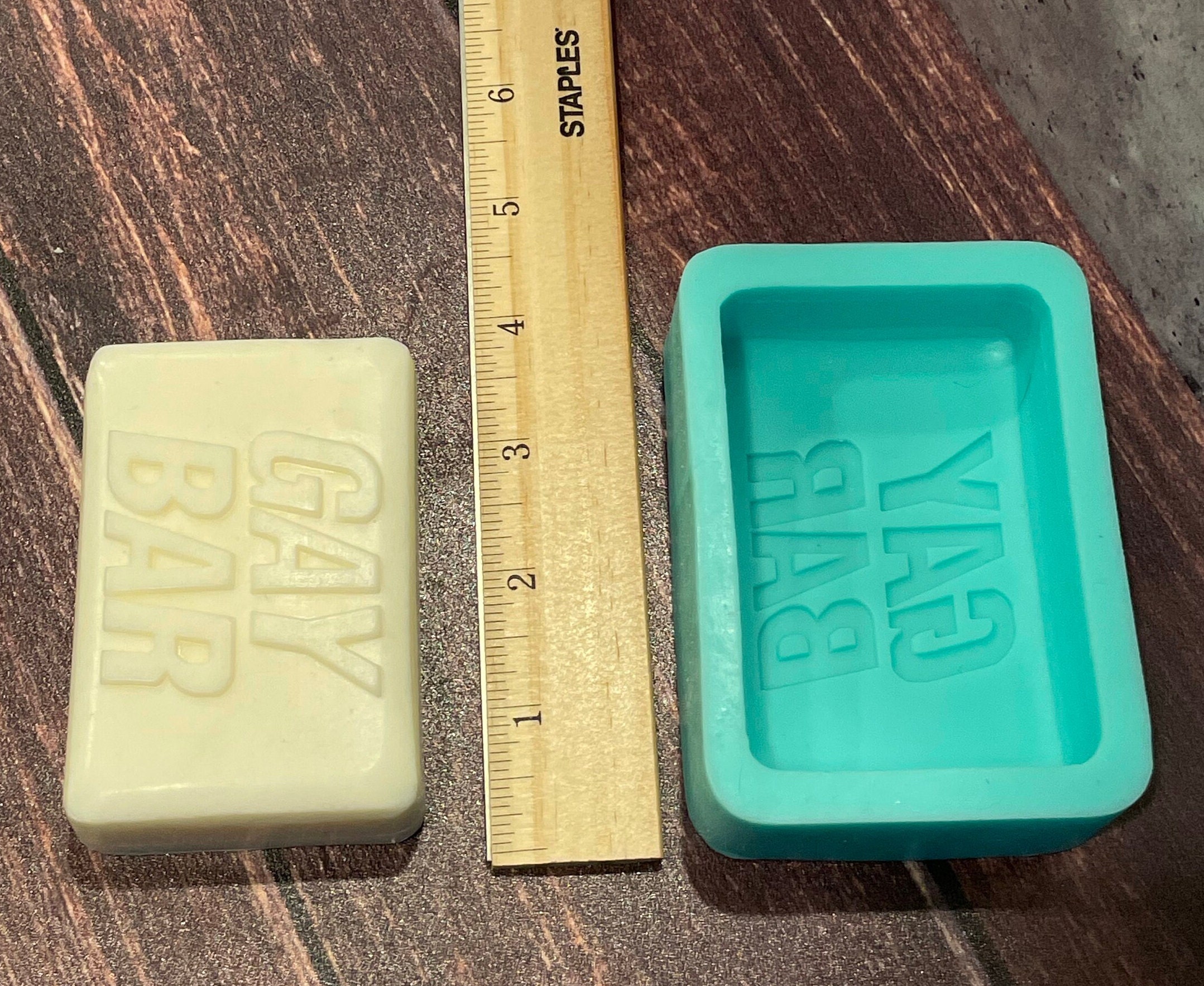 Silicone Gay Bar Soap Mold DIY Craft Gift Homemade. Ships From Etsy