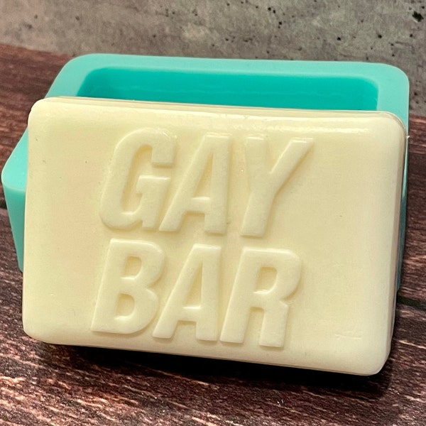 Silicone Gay Bar Soap Mold DIY Craft Gift Homemade. Ships from USA  -MOLD Only Soap Not Included