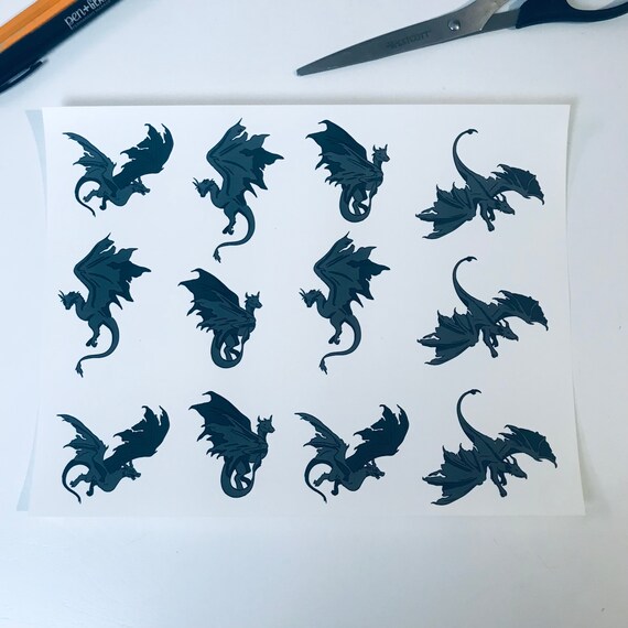Dragon Tattoo Dragon Temporary Tattoo Dragon Fake Tattoo Etsy