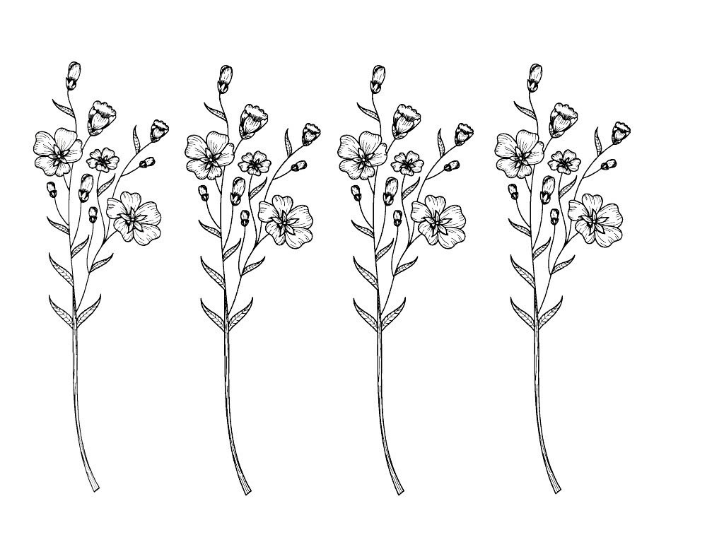 Forget me not tattoos black and white